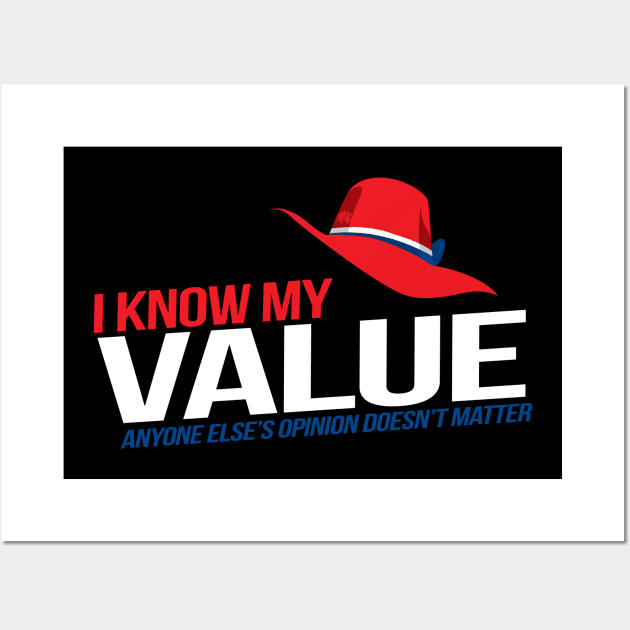 I Know m My Value Wall Art by CuddleswithCatsArt